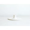 Floral Society Candles + Candleholders Ceramic Wide Taper Holder | Matte White