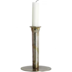 Society Of Lifestyle Candles + Candleholders Taper Holder | Medium Metallic
