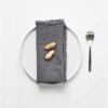 Linen Tales Linen Napkins | Dark Grey Fringe (Set Of 2)