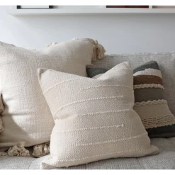 Stitched By Grace Aspey Pillow | Natural Decor