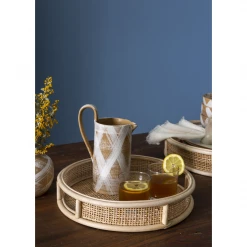 Accent Decor Rattan Tray | Small Bowls + Trays