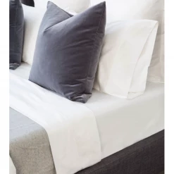 White Terry Luxury Organic Bed Sheets | Snow Decor