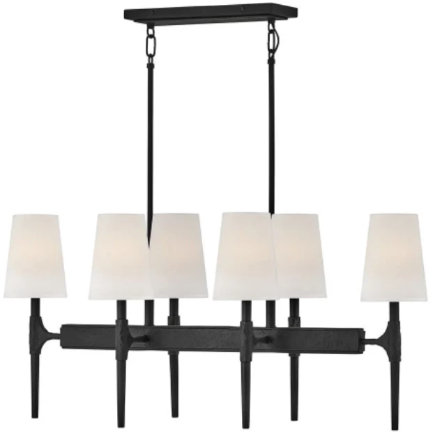 Hinkley Beaumont Six Light Linear | Black