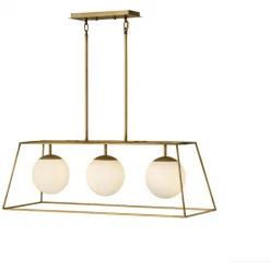 Hinkley Jonas Three Light Linear | Heritage Brass