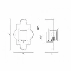 Matteo Lighting Wall Sconces Scepter Wall Sconce | Silver