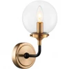 Matteo Lighting Particles 1-Light Wall Sconce | Aged Gold/Clear
