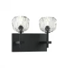 Matteo Lighting Rosa 2-Light Wall Sconce | Matte Black