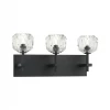 Matteo Lighting Rosa 3-Light Wall Sconce | Matte Black