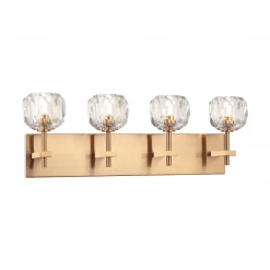 Matteo Lighting Rosa 4-Light Vanity | Aged Gold Brass