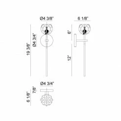 Matteo Lighting Rosa 1-Light Wall Sconce | Aged Gold Brass