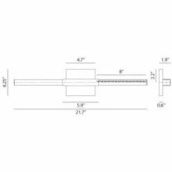 Matteo Lighting Lineare LED Wall Sconce | Gold