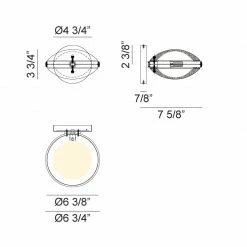 Matteo Lighting Chatoyant Wall Sconce | Matte Black