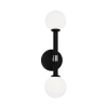 Matteo Lighting Wall Sconces Stellar 2-Light 18" Wall Sconce | Black/Opal