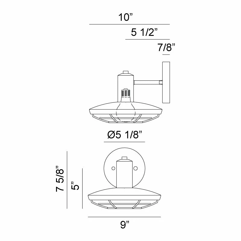 Matteo Lighting Compton Outdoor Wall Sconce Wall Sconces