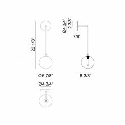 Matteo Lighting Magma Wall Sconce | Smoke
