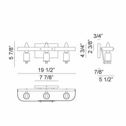 Matteo Lighting Crandle 3-Light Vanity