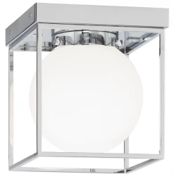 Matteo Lighting Squircle 1-Light Flush Mount | Chrome