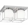 Matteo Lighting Squircle 4-Light Flush Mount | Chrome