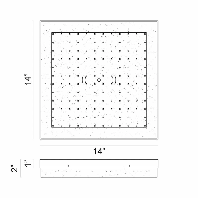 Matteo Lighting Kabu 14" Flush Mount | Black