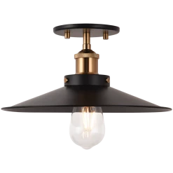 Matteo Lighting Bulstrode's 11.75" Flush Mount | Gold/Black Flush Mounts