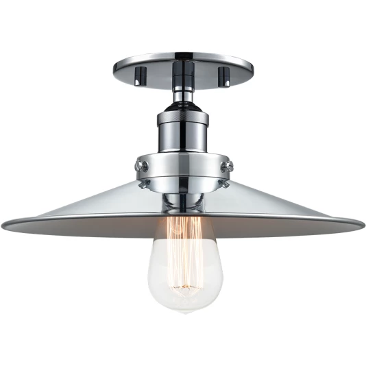 Matteo Lighting Flush Mounts Bulstrode's 11.75" Flush Mount | Chrome/Chrome