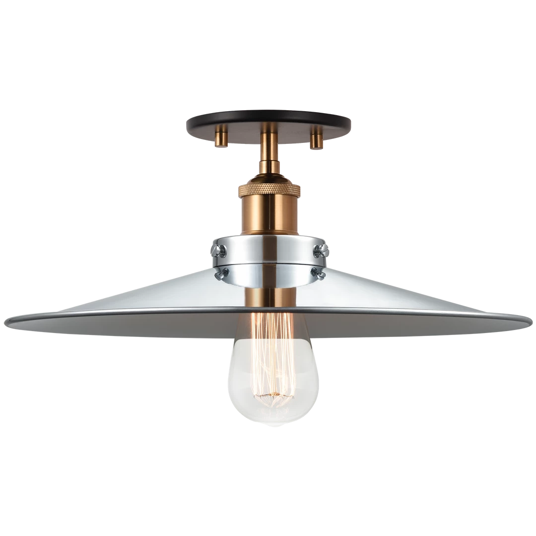 Matteo Lighting Flush Mounts Bulstrode's 14" Flush Mount | Gold/Chrome