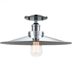 Matteo Lighting Bulstrode's 14" Flush Mount| Chrome/Chrome Flush Mounts