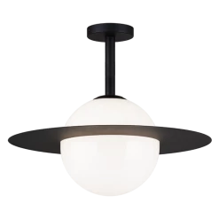 Matteo Lighting Saturn Flush Mount (Large) | Black