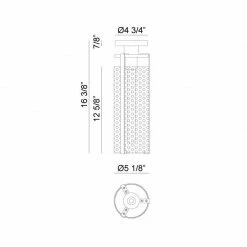 Matteo Lighting Bayou Flush Mount | Black