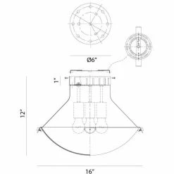 Matteo Lighting Notting 3-Light Flush Mount | Nickel