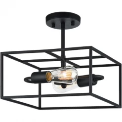 Matteo Lighting Candid 2-Light SQ Semi-Flush Mount Flush Mounts