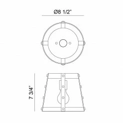Matteo Lighting Beaton 1-Light Flush Mount