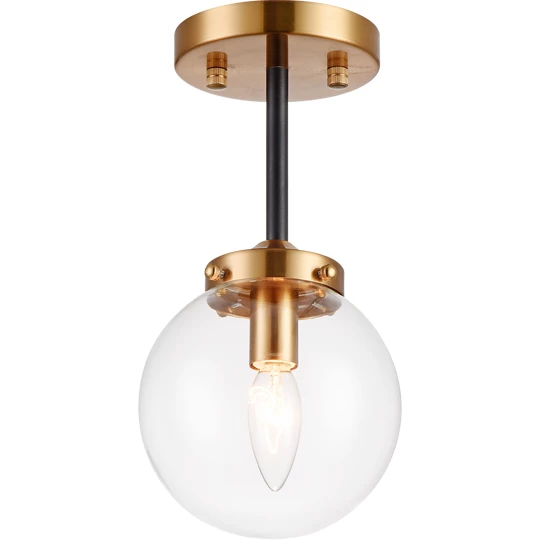 Matteo Lighting Maru Flush Mount | Gold/Clear