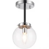 Matteo Lighting Maru Flush Mount | Chrome/Clear