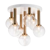 Matteo Lighting Stellar Flush Mount | Aged Gold/Clear Flush Mounts