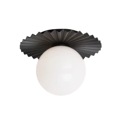 Matteo Lighting Modern Ruff Flush Mount (Small) | Black