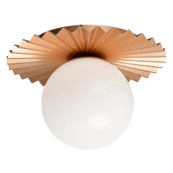 Matteo Lighting Modern Ruff Flush Mount (Large) | Gold