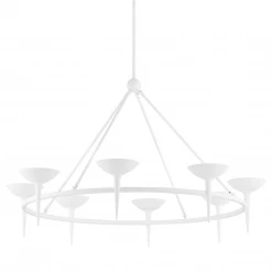 HVL - Troy Lighting Cecilia Large Chandelier | Gesso White