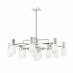 HVL - Hudson Valley Centerport Chandelier | Polished Nickel Lighting