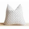 Stitched By Grace Darcy Pillow | White/Black Decor