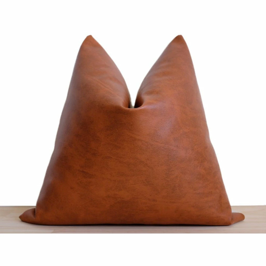 Stitched By Grace Decor Dominique Pillow | Cognac