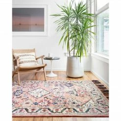 Loloi Elka Rug 04 | Pink/Multi Loloi Rugs
