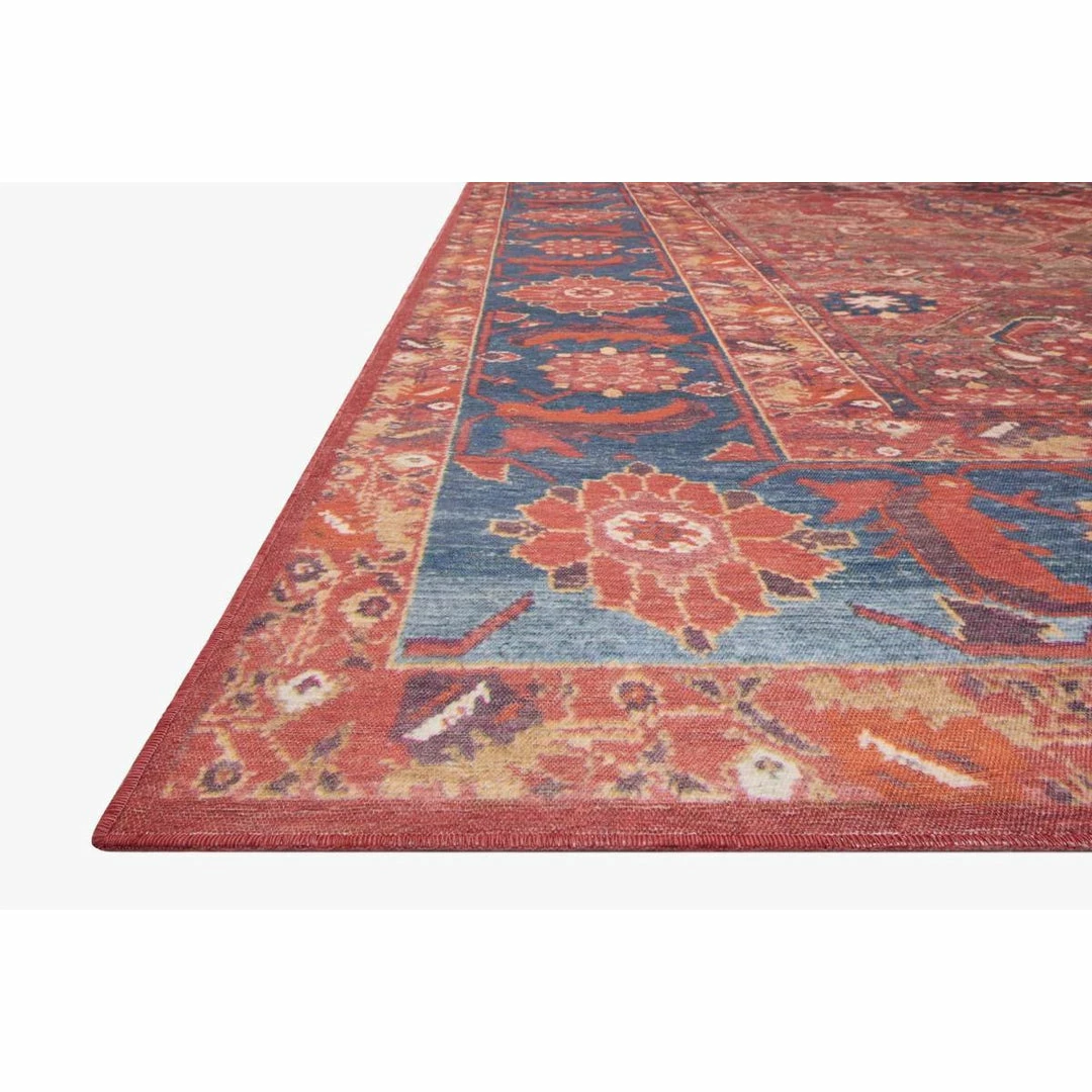 Loloi Lucca Rug 07 | Rust/Blue Loloi Rugs