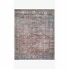 Loloi Lucca Rug 11 | Brick/Ocean Loloi Rugs