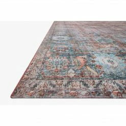 Loloi Lucca Rug 11 | Brick/Ocean Loloi Rugs
