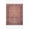 Loloi Lucca Rug 07 | Rust/Blue Loloi Rugs