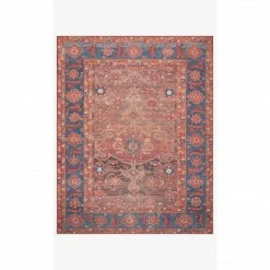 Loloi Lucca Rug 07 | Rust/Blue Loloi Rugs