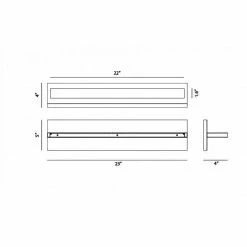 Matteo Lighting Beam LED 23" Wall Sconce | White