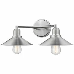 Z-lite Casa 2-Light Vanity Light | Brushed Nickel Lighting