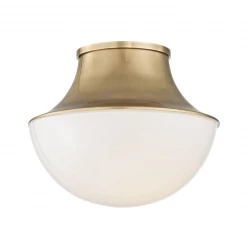HVL - Hudson Valley Flush Mounts Lettie Flush Mount | Aged Brass